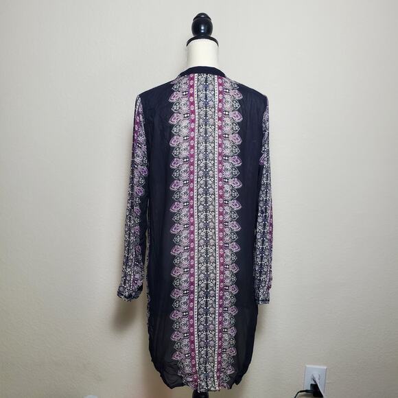 En Creme Boho Peasant Floral Print Dress Small - Picture 3 of 8